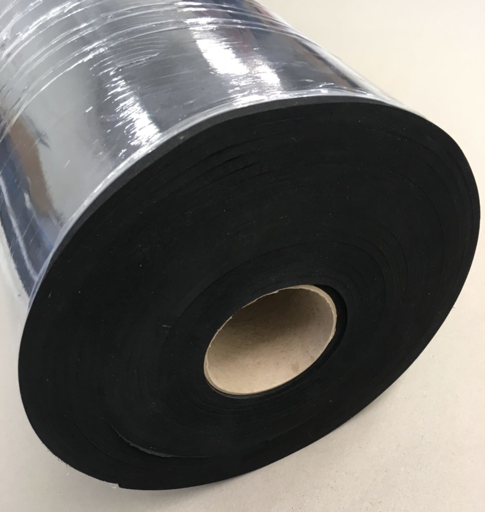 Sponge Rubber Sheet EPDM/Neoprene Blend Plain Black Rocket Rubber